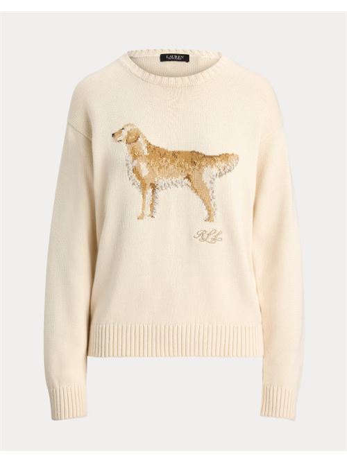 RIEDNEE-LONG SLEEVE-PULLOVER LAUREN RALPH LAUREN | 200P02074001MASCARPONE CREAM